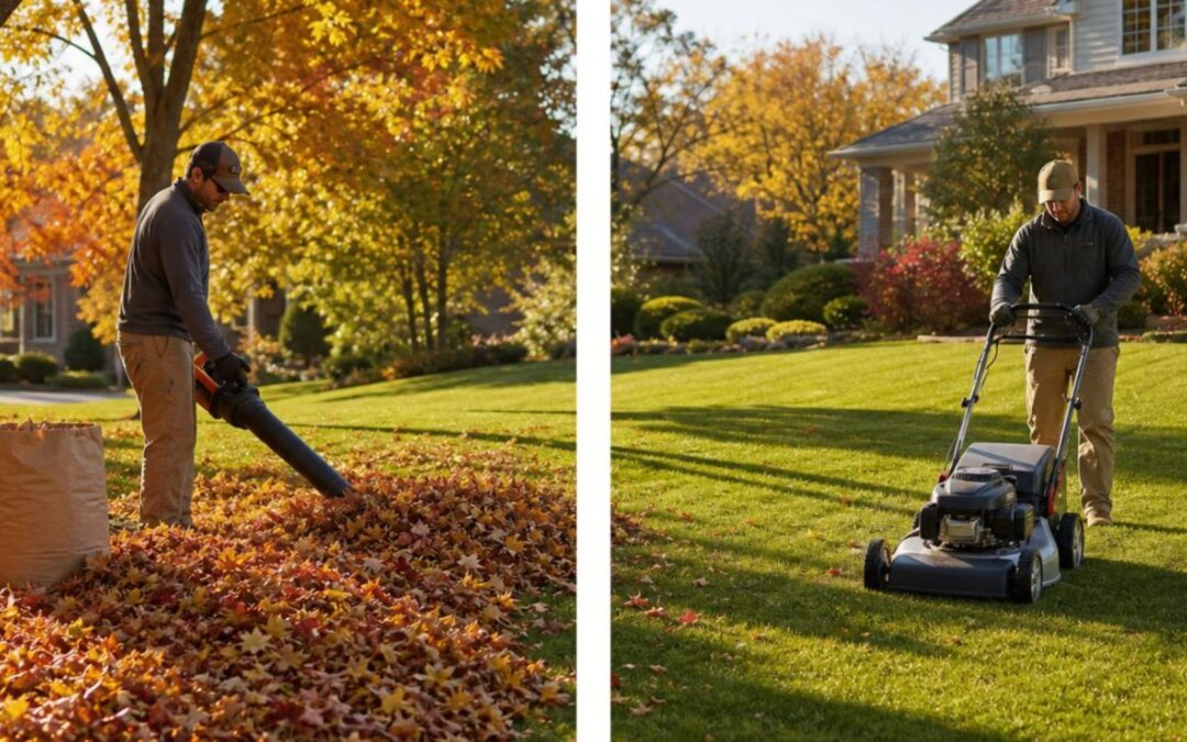 Leaf Removal vs. Mulching Leaves: Which Is Better for Your Omaha Lawn?